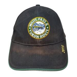White Pass & Yukon Route 2015 Baseball Cap Black One Size Adjustable Embroidered